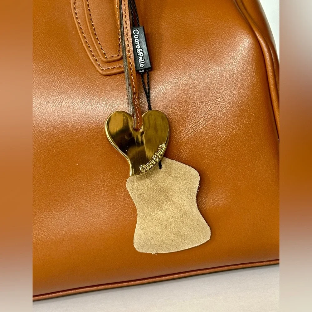 NEW CUORE & PELLE CELESTE‎ SATCHEL PURSE. with DETACHABLE STRAP.